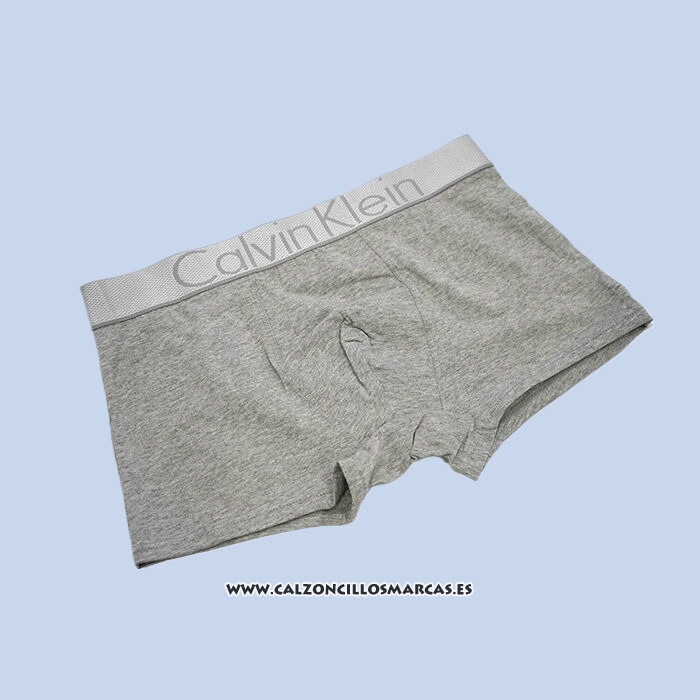 Nuevo Boxer Calvin Klein Hombre Steel Blateado Gris